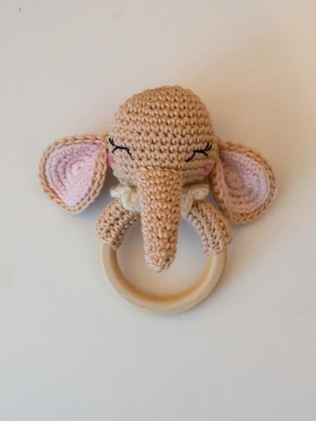 Háčkované hrkálky - rôzne zvieratká, 