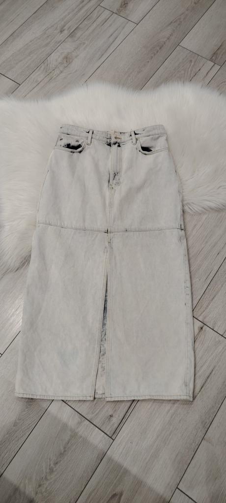 Dlhá riflova sukňa, h&m,38