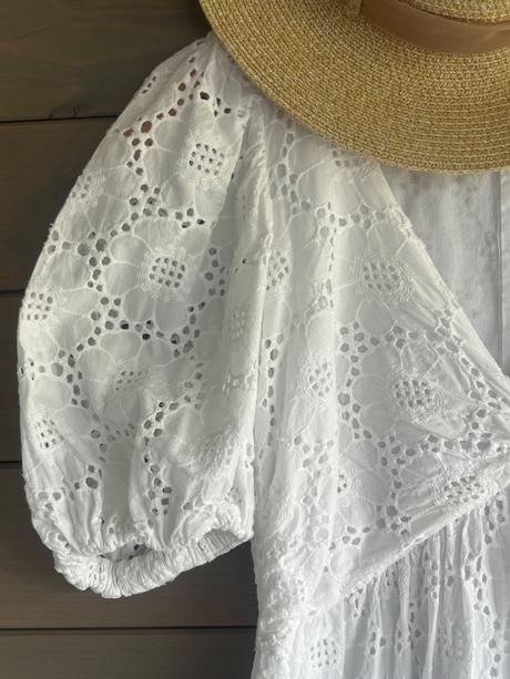 Romantické biele madeirové šaty zara, zara,s