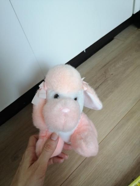 Ružový psík, plyšák, 