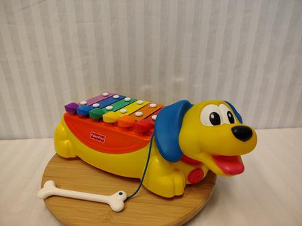 Retro 2v1 xylofón piáno psík fisher price 2002, 