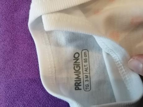 Primigino body 2ks , 1-2m, 56, primigi,56