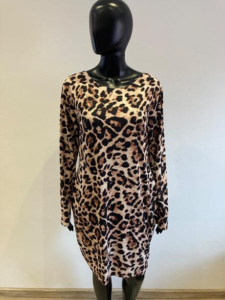 Dámske leopardie mini šaty (uni), l / m / s / xl