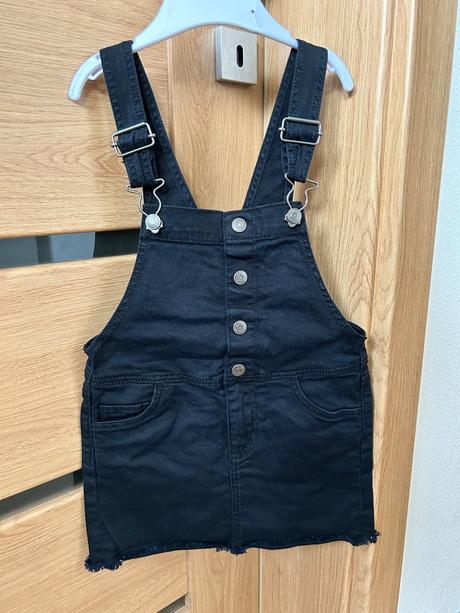 Riflová sukňa na traky, h&m,104