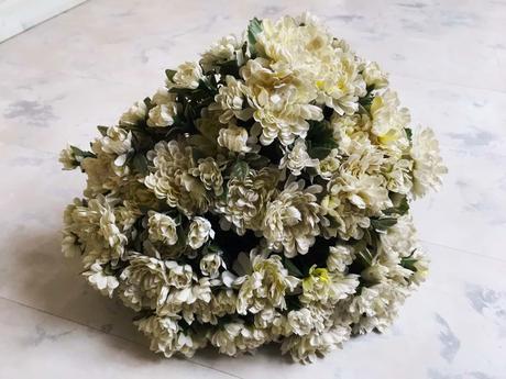 Veľká kytica chryzantém,