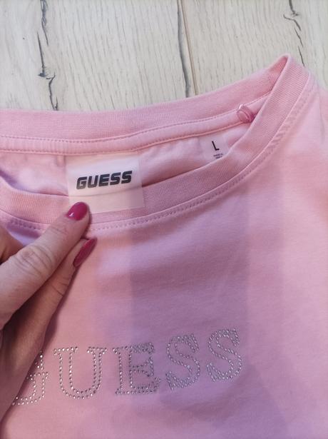 Tričko guess skylar ružová l, guess,l