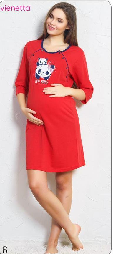Materská nočná košeľa na kojenie, vienetta secret,36 - xxl