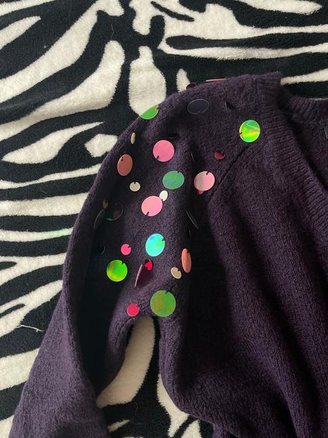 Fialovy svetrik vel s, s