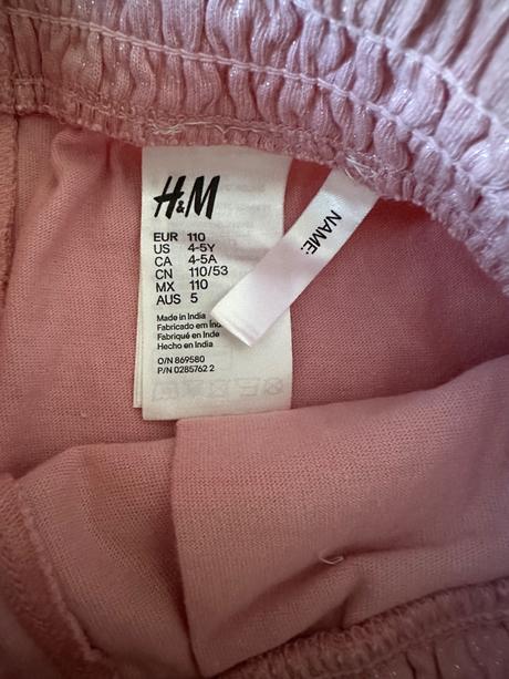 Dievčenské nohavice zn. h&m, veľ. 110, h&m,110