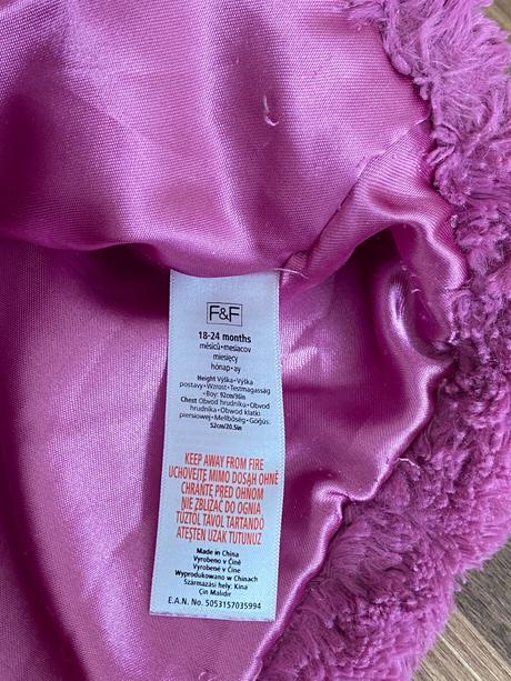 Huňatý mäkučký kabátik v. 92, f&f,92