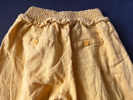 Ľanévé 3/4 ové nohavice, s