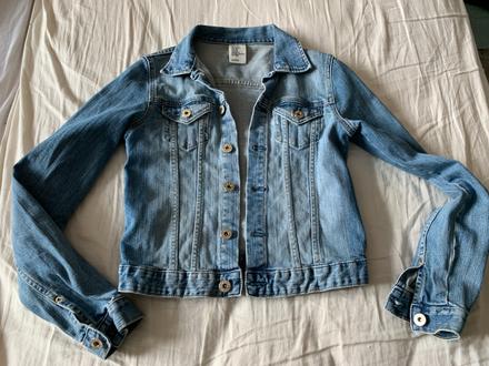 Riflová bunda, h&m,152