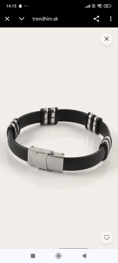 Pánsky náramok so zirkonmi, 