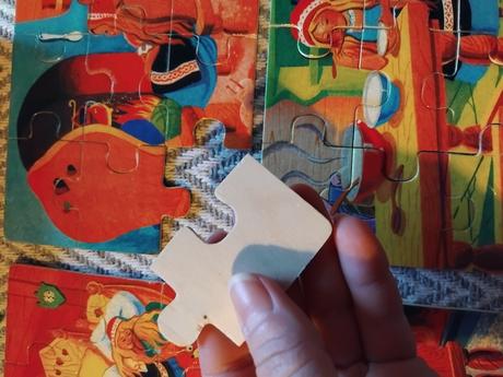 Stare drevene puzzle, 