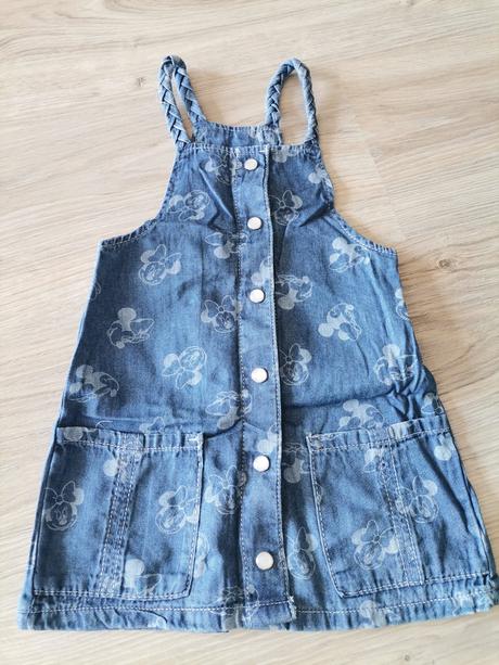 Dievčenské riflove šaty minnie, disney,92