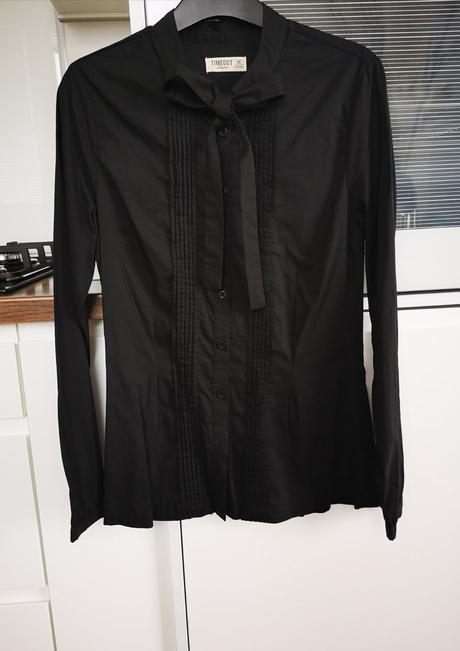 Elegantná košeľa s viazaním pod krkom, m, timeout,m