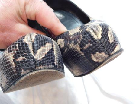Kvalitne pyton topanky z pravej kože, 37
