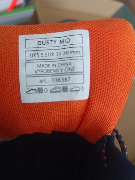 Turistické topanky, 39