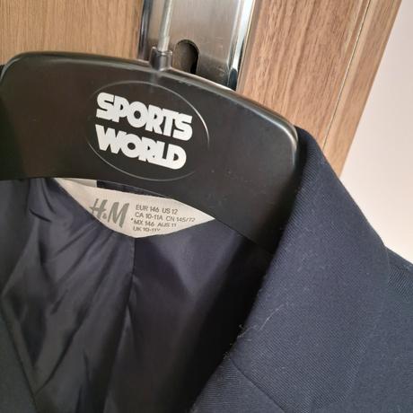 Chlapčenské tmavomodré sako, h&m,146