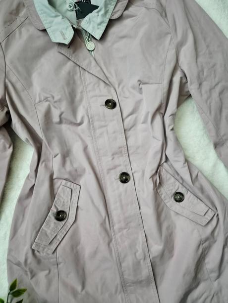 Elegantný kabátik na gombíkya zip, s vreckami, l
