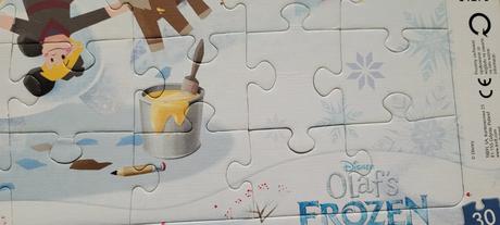 Puzzle ľadové kráľovstvo olaf,