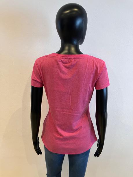 Dámske ružové tričko s nápisom soul cal (38), m