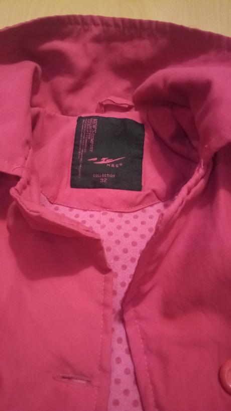 Darujem fuchsia kabátik-číslo 92, 92