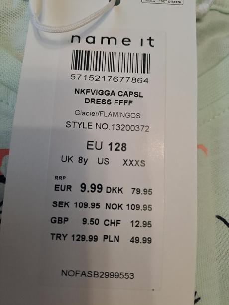 Šaty name it cena spolu, 128