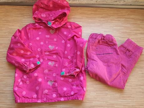 Bodkovana bundicka so srdieckami tchibo, tchibo,98