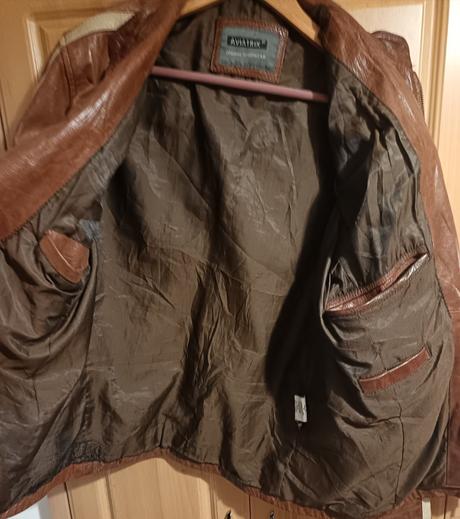 Kožená bunda pánska, aviatrix original, s/m, m