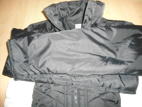 Cierna zimna damska bunda, m