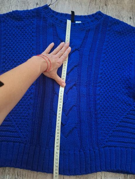 Krásny h&m sveter v kráľovskej modrej, h&m,l