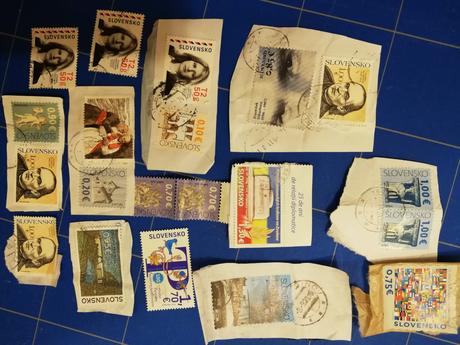 Zbierka známok cca 130ks, 