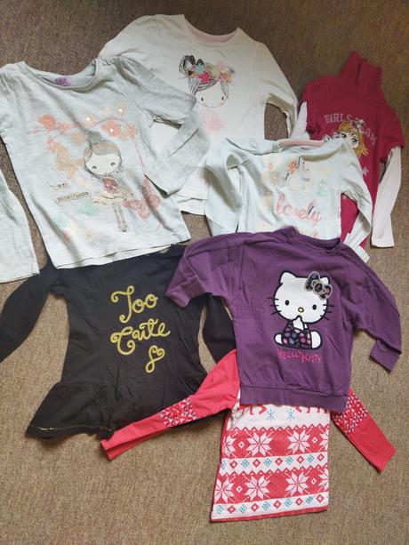 Tričká do škôlky 110/116 7ks, f&f,110