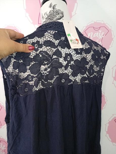 Nové tmavomodré šaty, xxl