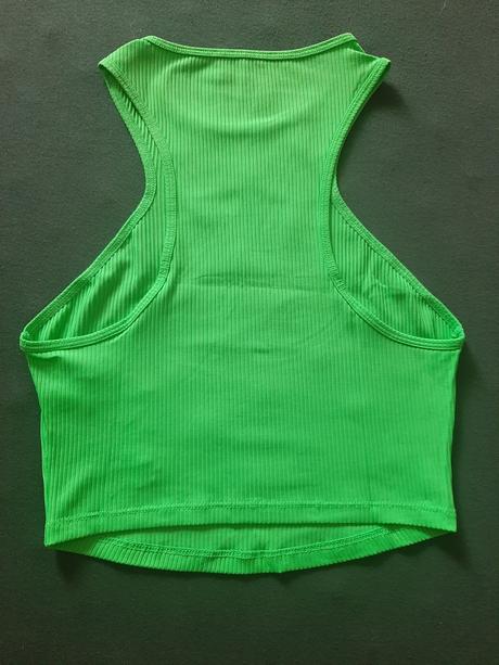 Zelený crop top, tezenis,m