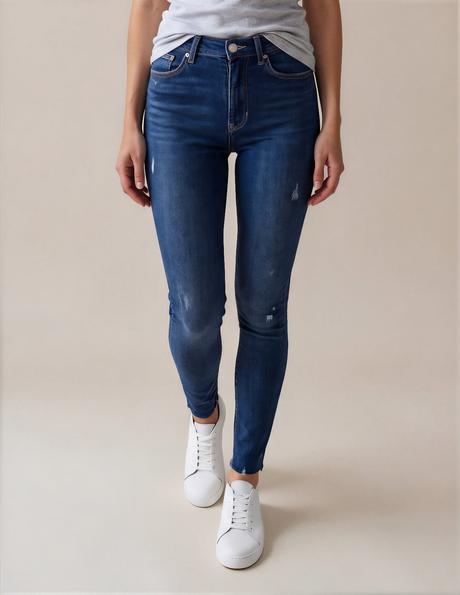 Štýlové tmavomodré skinny džínsy, marks & spencer,xs