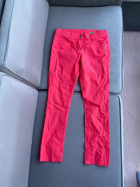Dievčenské nohavice, benetton,140