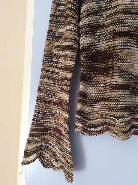 Zaujímavý melírovaný pulóvrik m/l, m