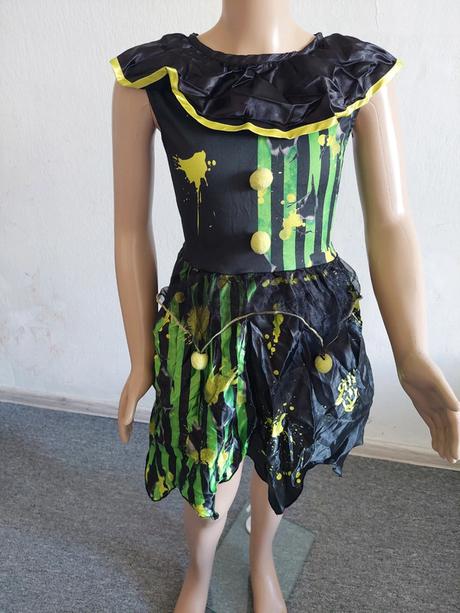 Zombie klaun karnevalový kostým veľ.122-128,