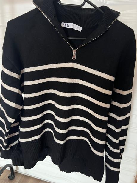 Zara pasikavy sveter so zipsom, zara,s