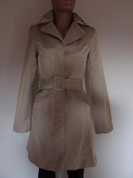 Béžový prechodný trenčkot, h&m,s