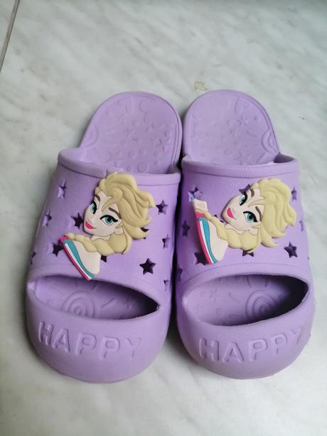 Šľapky pre dievcatka fialove elsa vel. 32, disney,32