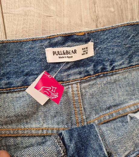 Riflová minisukňa pull & bear č.38, pull&bear,38