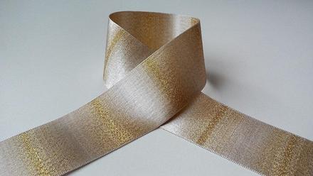 Stuha ozdobná 40 mm zlatá, 