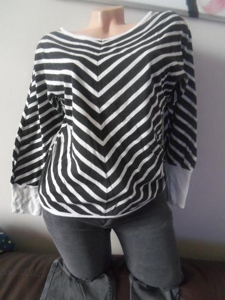 Nohavice zn. h&m loog + top zn. sancred denim, h&m,s