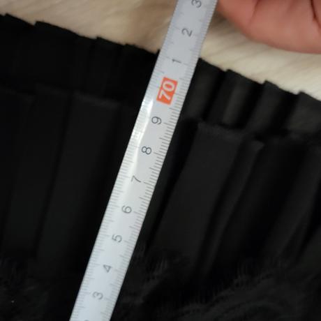 S/m predlzeny aveter lemovany volanom s cipkiu, orsay,m