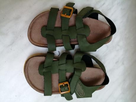 Sandálky pre dievčatka dievčatka zelene vel. 30, 30