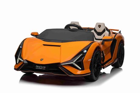 Elektrické autíčko lamborghini sian 4x4, oranžové,,