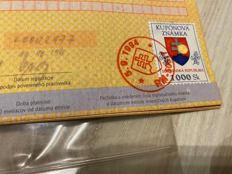 2 ks kupónová knižka privatizácia vintage, retro,, 